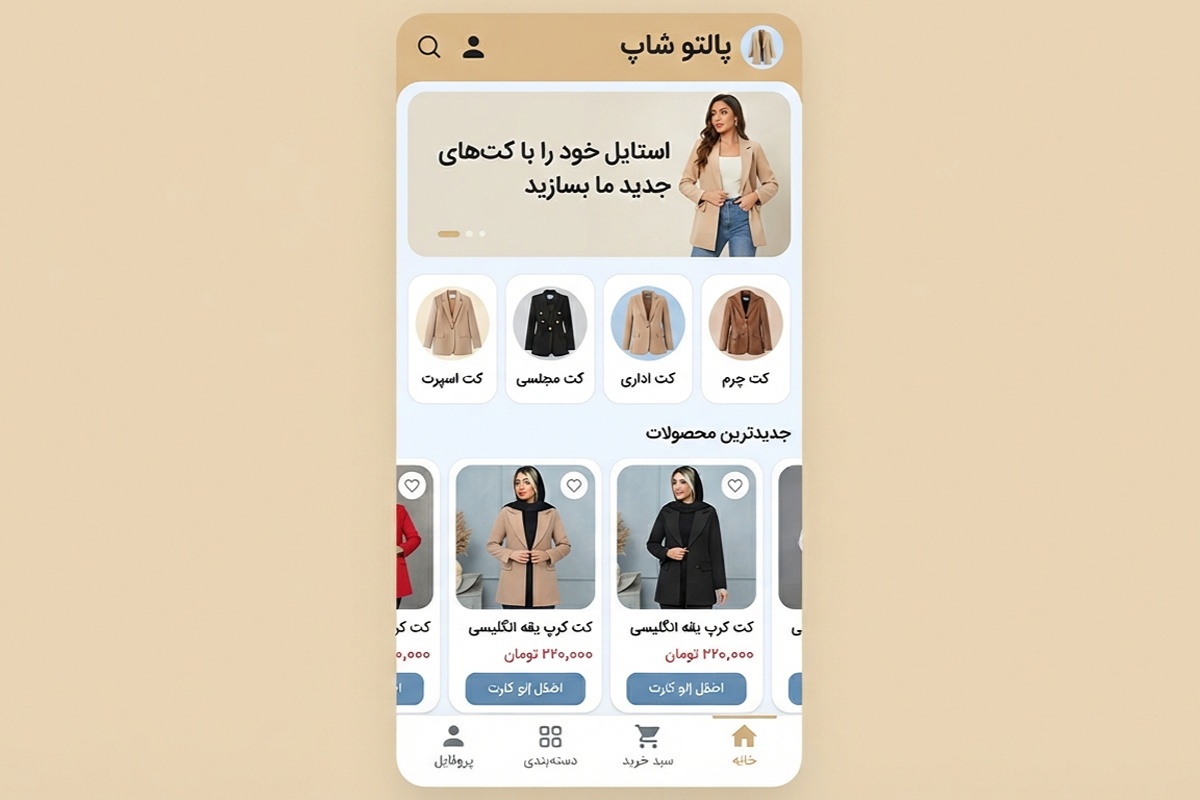 اپلیکیشن‌های خرید لباس زنانه؛ چگونه انتخاب و خرید کت مناسب را ساده‌تر کنیم؟
